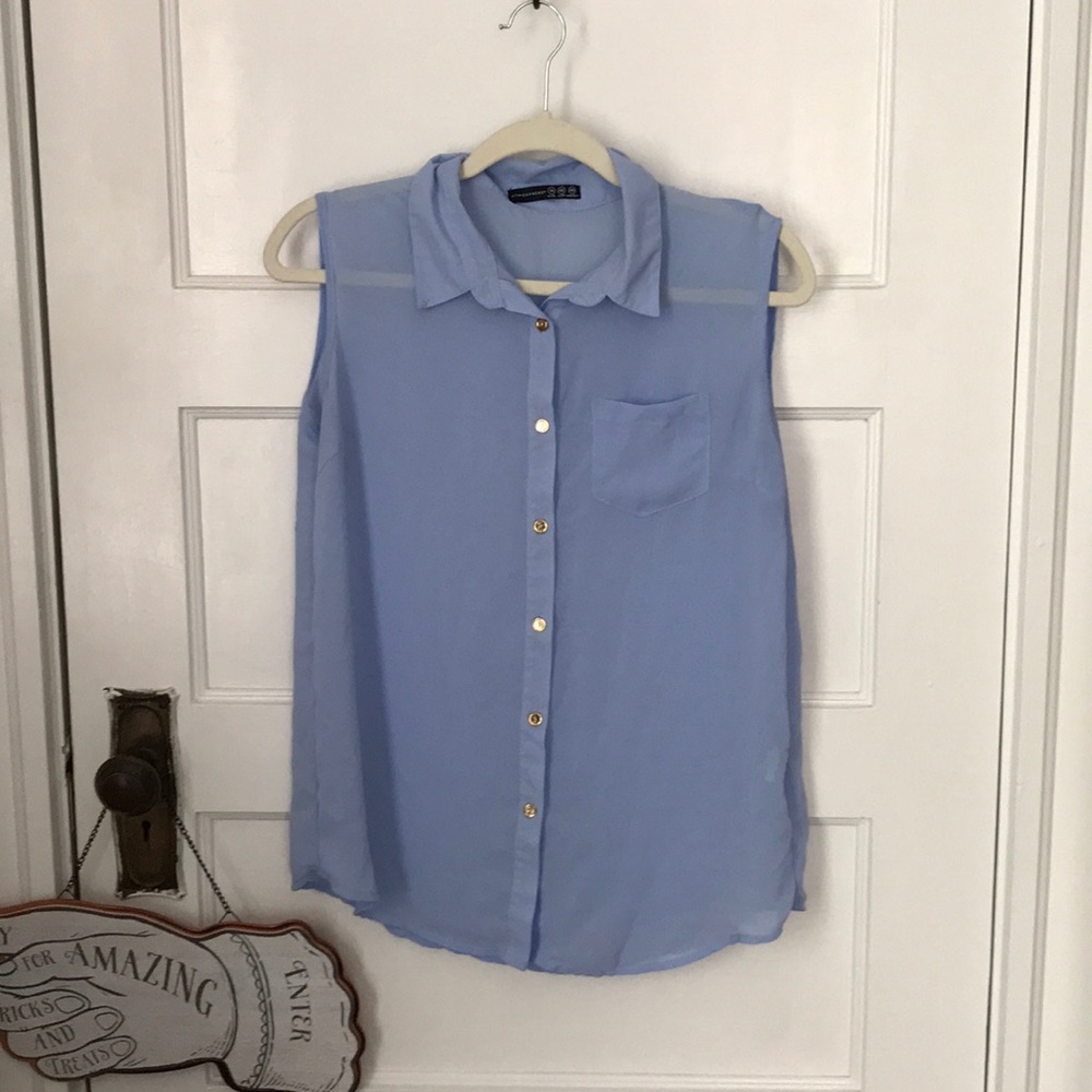 Atmosphere Blue Tank Blouse